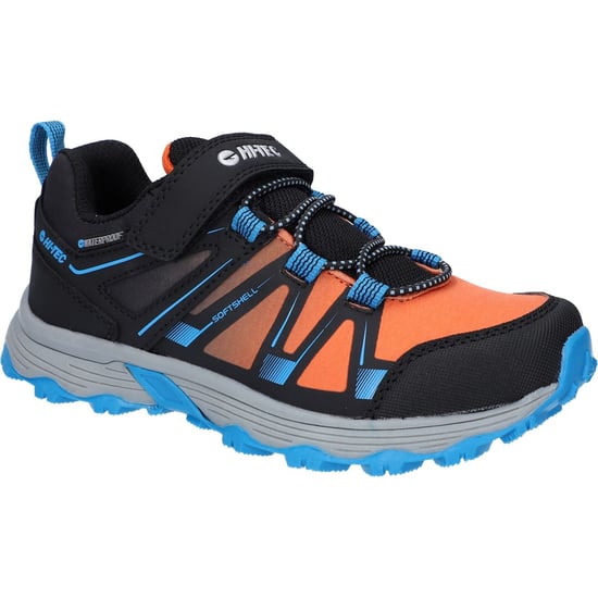 Hi-Tec SCRAPPY LOW WP JR Polyester Zwart/Blauwe Donau/Vlam Wandelschoenen - Image 1