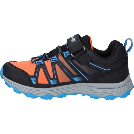 Hi-Tec SCRAPPY LOW WP JR Polyester Zwart/Blauwe Donau/Vlam Wandelschoenen - Image 4