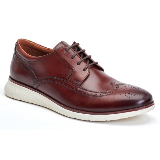 Base London Flight Leren Heren Bruine Brogues Schoenen - Image 1