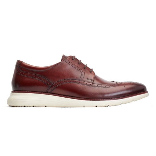 Base London Flight Leren Heren Bruine Brogues Schoenen - Image 5