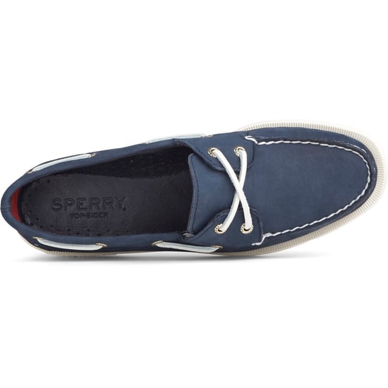 Sperry Authentic 2 Eye Dames Bootschoenen Van Leer In Marineblauw - Image 4