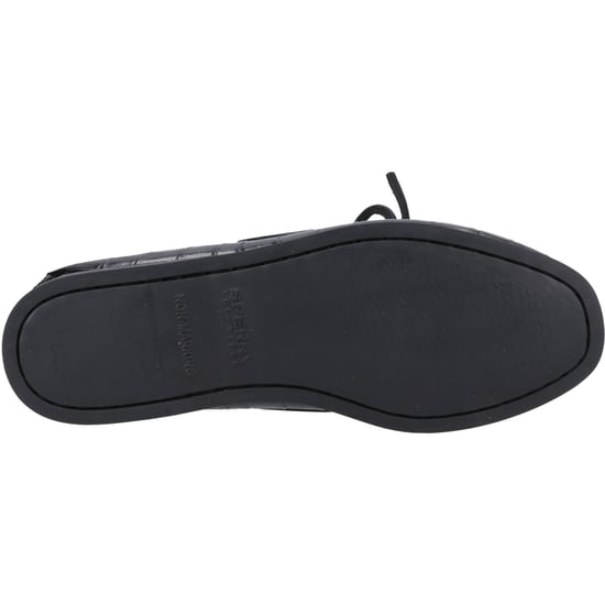 Sperry Authentic 2 Eye Dames Bootschoenen Van Zwart Leer - Image 3