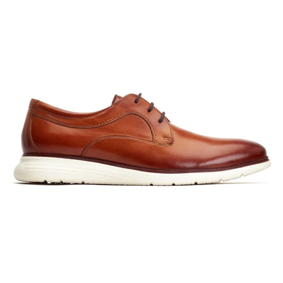 Base London Wing Leren Herenschoenen In Verbrande Tan Kleurige Derby-Stijl - Image 5