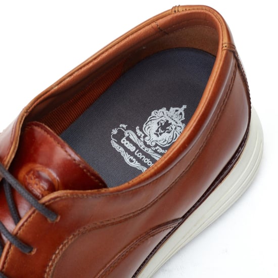 Base London Wing Leren Herenschoenen In Verbrande Tan Kleurige Derby-Stijl - Image 6