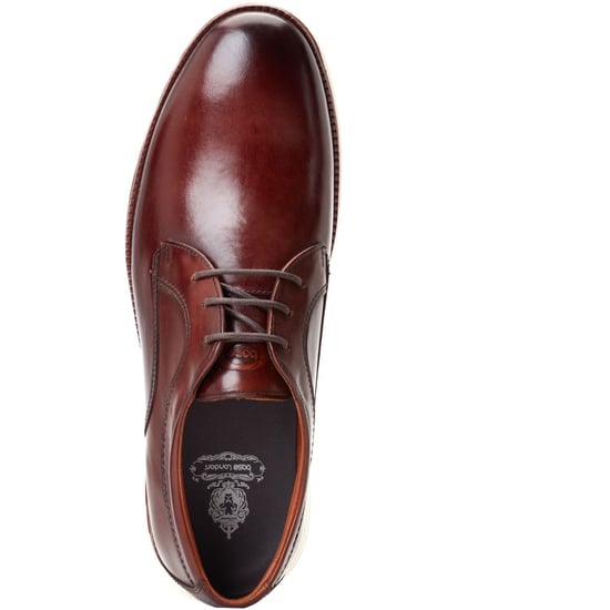 Base London Wing Leren Herenschoenen In Verbrand Bruin Derby Model - Image 4