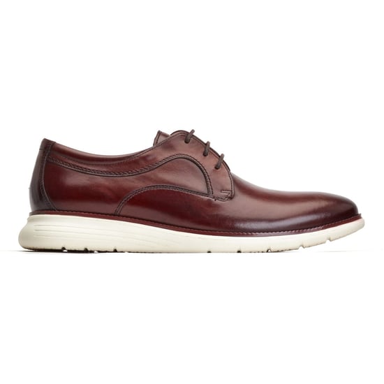 Base London Wing Leren Herenschoenen In Verbrand Bruin Derby Model - Image 5