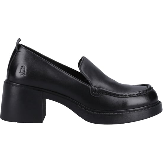 Hush Puppies Adelaide Dames Zwarte Leren Instappers - Image 4