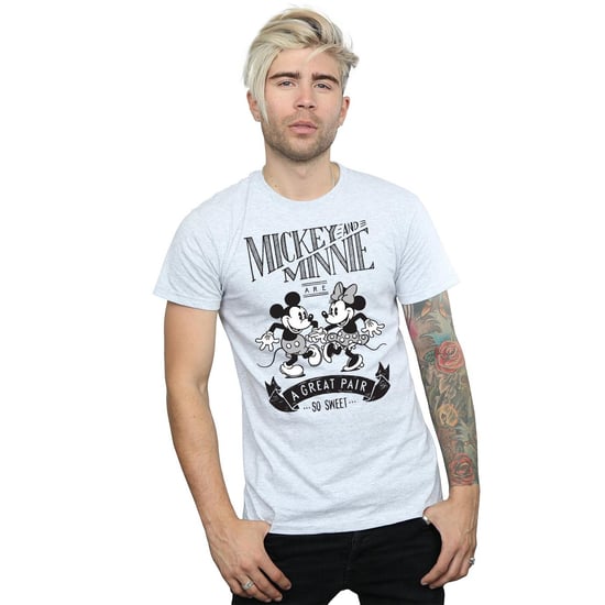 Disney Heren Mickey en Minnie Mouse Geweldig Paar T-shirt (Sportgrijs) - Image 2