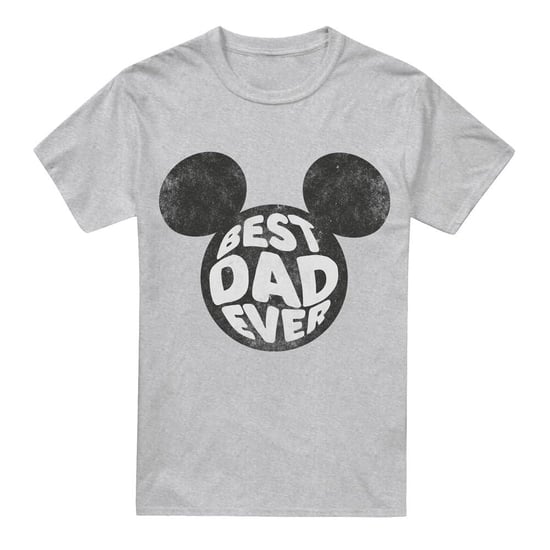 Disney Heren Best Dad Ever Mickey Mouse T-Shirt (Sport Heide) - Image 1