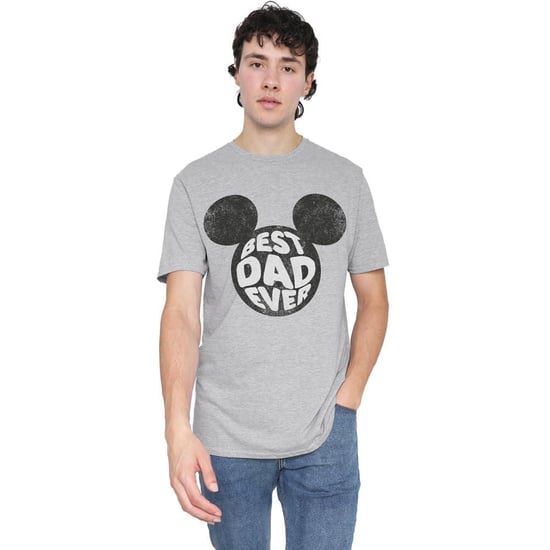 Disney Heren Best Dad Ever Mickey Mouse T-Shirt (Sport Heide) - Image 4
