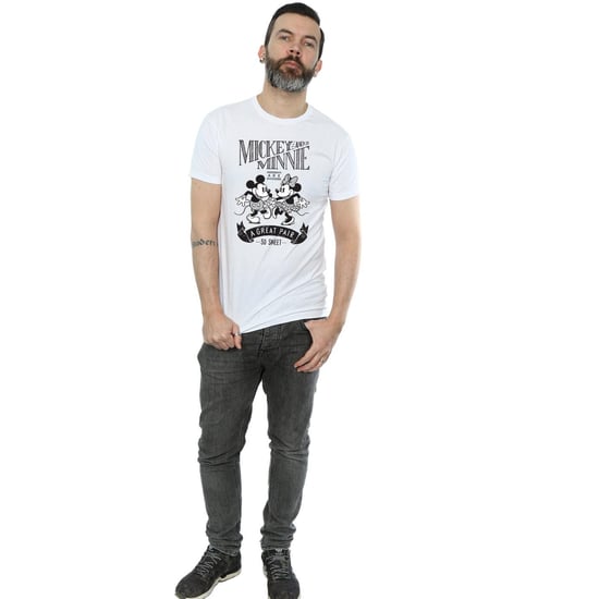 Disney Heren Mickey en Minnie Mouse Geweldig Paar T-shirt (Wit) - Image 4