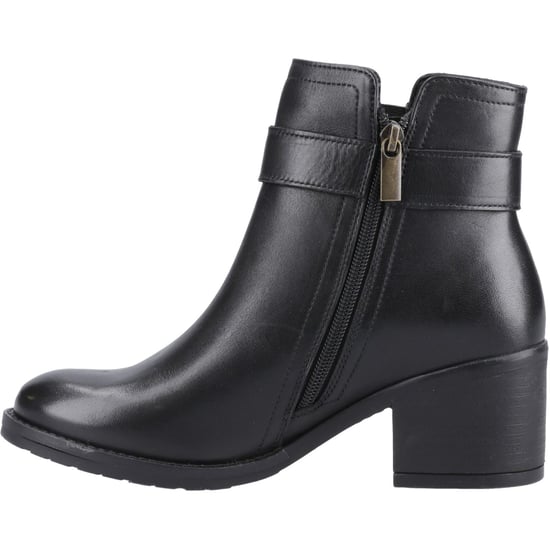 Hush Puppies Hensley Leren Dames Zwarte Hoge Enkellaarsjes - Image 4