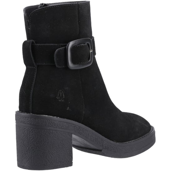 Hush Puppies Fearne Dames Zwarte Suède Enkellaarzen Met Hak - Image 2