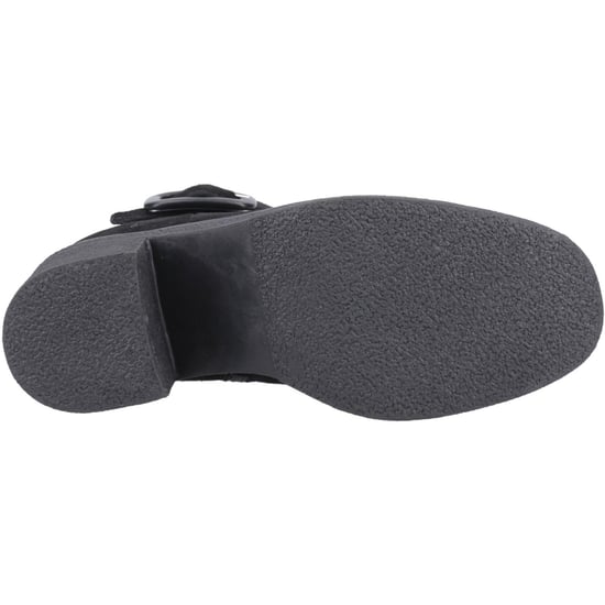 Hush Puppies Fearne Dames Zwarte Suède Enkellaarzen Met Hak - Image 3
