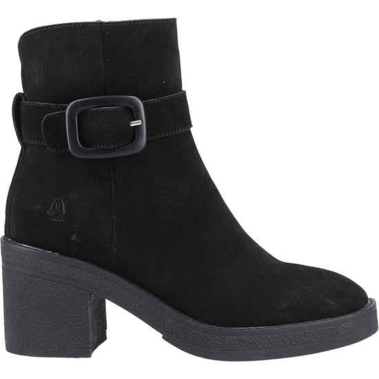 Hush Puppies Fearne Dames Zwarte Suède Enkellaarzen Met Hak - Image 5