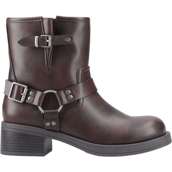 Rocket Dog Nino Faux Leather Dames Bruine Hakken Enkelboots - Image 5