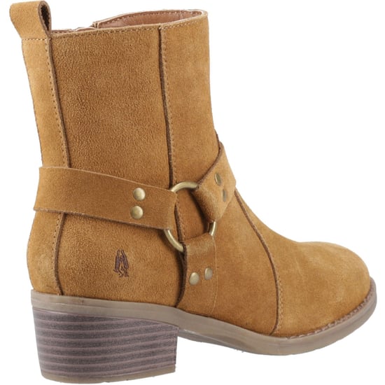 Hush Puppies Iria Suède Tan Enkellaarsjes Met Hak Voor Dames - Image 2