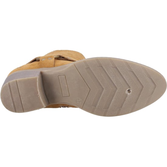 Hush Puppies Iria Suède Tan Enkellaarsjes Met Hak Voor Dames - Image 3
