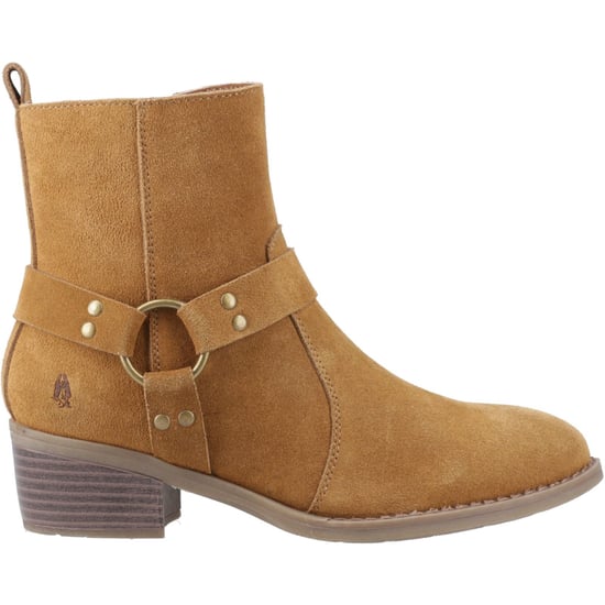 Hush Puppies Iria Suède Tan Enkellaarsjes Met Hak Voor Dames - Image 5
