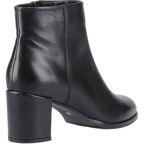 Hush Puppies Claridy Leren Zwarte Enkellaarzen Met Hak Voor Dames - Image 2