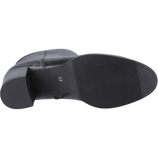 Hush Puppies Claridy Leren Zwarte Enkellaarzen Met Hak Voor Dames - Image 3