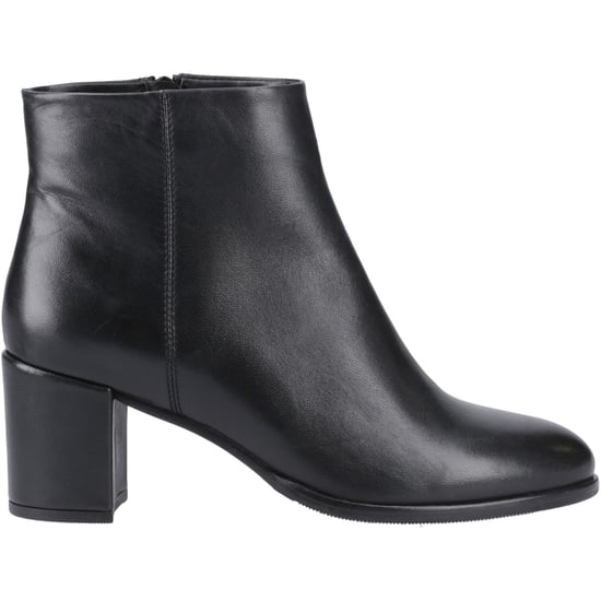 Hush Puppies Claridy Leren Zwarte Enkellaarzen Met Hak Voor Dames - Image 5