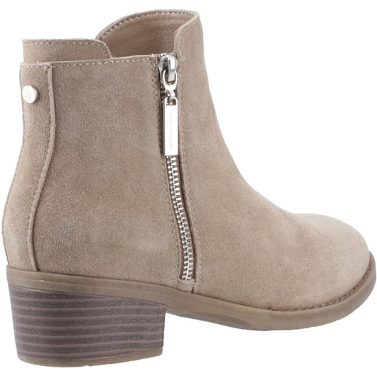 Hush Puppies Ingrid Suède Taupe Enkellaarzen Met Hak Voor Dames - Image 2