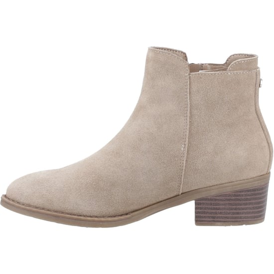 Hush Puppies Ingrid Suède Taupe Enkellaarzen Met Hak Voor Dames - Image 4