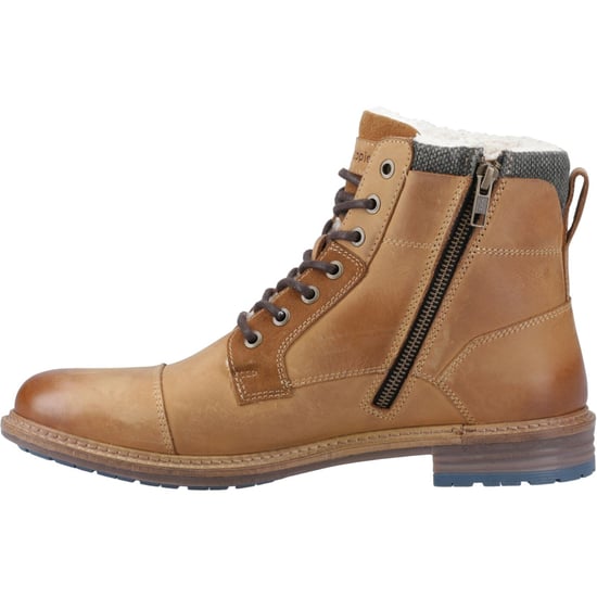Hush Puppies Jordan Leder Heren Tan Enkellaarzen - Image 4