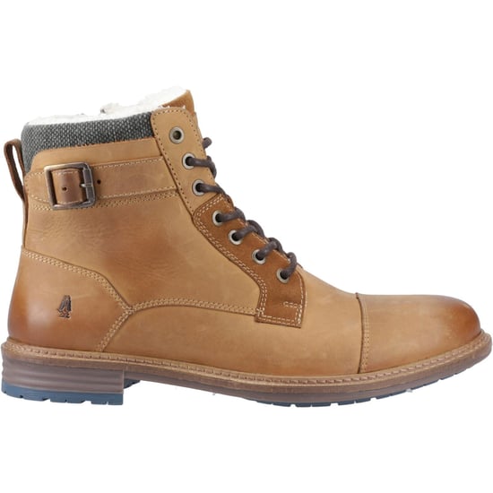 Hush Puppies Jordan Leder Heren Tan Enkellaarzen - Image 5