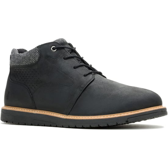 Hush Puppies Jenson Leren Heren Zwarte Enkellaarzen - Image 1
