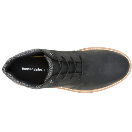 Hush Puppies Jenson Leren Heren Zwarte Enkellaarzen - Image 4