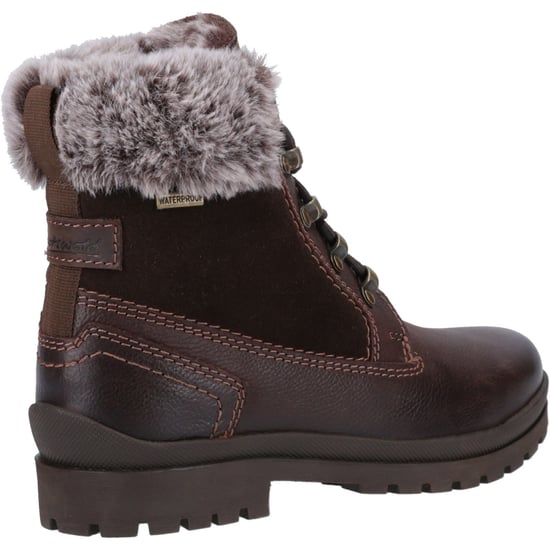 Cotswold Evenlode Leren Dames Bruine Winter Enkellaarsjes - Image 2