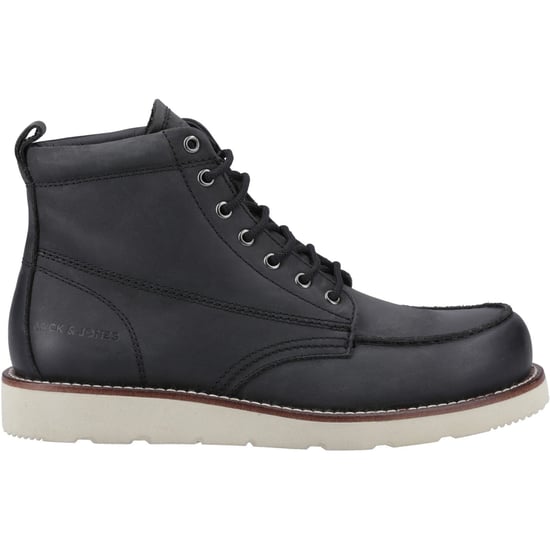 Jack & Jones Toronto Leren Heren Zwarte Enkellaarsjes - Image 5