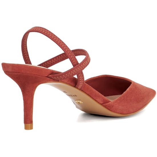 Dune Classical Leren Dames Schoenen In Koraal - Image 2