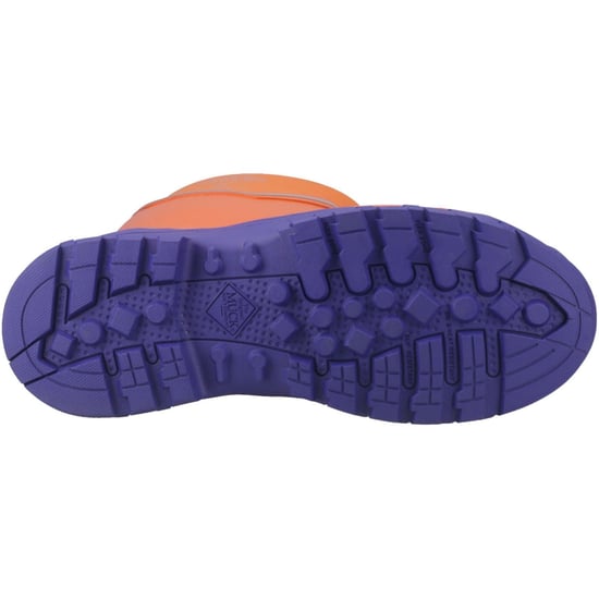 Muck Boots Grit S5 Herenschoenen Van Rubber In Oranje/blauw Met Wellington-patroon - Image 3