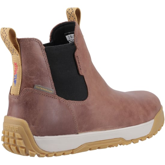 Xtratuf Enkel Deck Boot Leer Heren Bruine Wellington Boots - Image 2