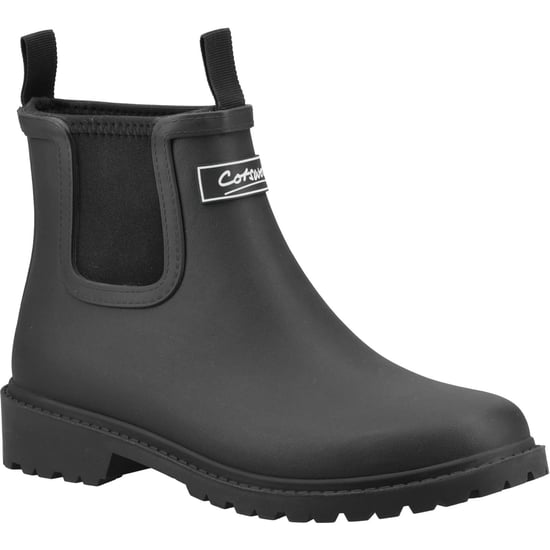 Cotswold Barton TPR+Neopreen Dames Zwarte Wellingtonlaarzen - Image 1