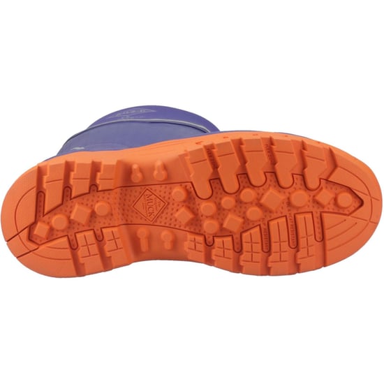 Muck Boots Grit S5 Rubberen Dames Regenlaarzen Blauw/oranje - Image 3