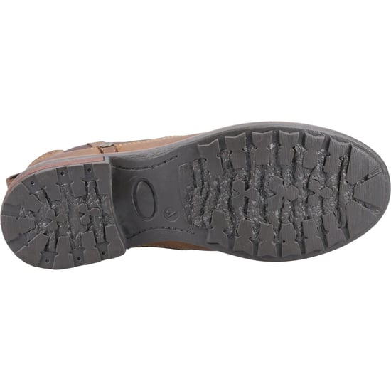 Cotswold Notgrove Leren Damesschoenen Bruine Platte Chelsea Laarzen - Image 3