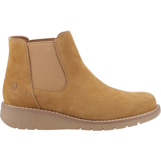 Hush Puppies Leonie Suède Dames Tan Platte Chelsea Boots - Image 5