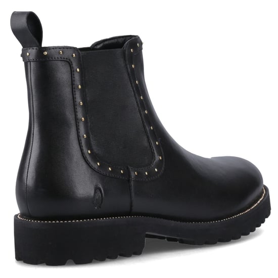 Hush Puppies Gwyneth Leren Dames Zwarte Platte Chelsea Laarzen - Image 2