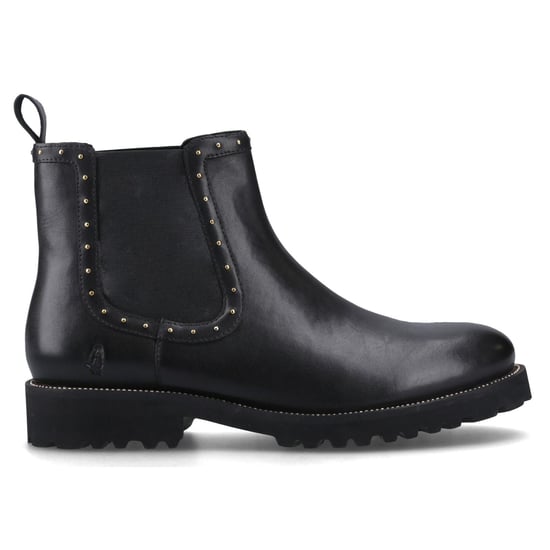 Hush Puppies Gwyneth Leren Dames Zwarte Platte Chelsea Laarzen - Image 5