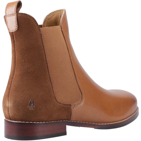 Hush Puppies Colette Leren Dames Tan Platte Chelsea Laarzen - Image 2