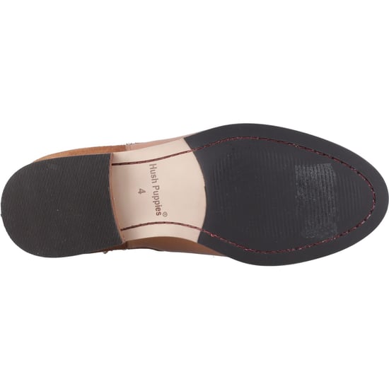 Hush Puppies Colette Leren Dames Tan Platte Chelsea Laarzen - Image 3