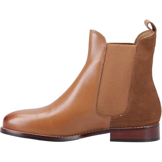 Hush Puppies Colette Leren Dames Tan Platte Chelsea Laarzen - Image 4