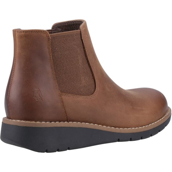Hush Puppies Leonie Leren Damesschoenen Bruine Platte Chelsea Laarzen - Image 2