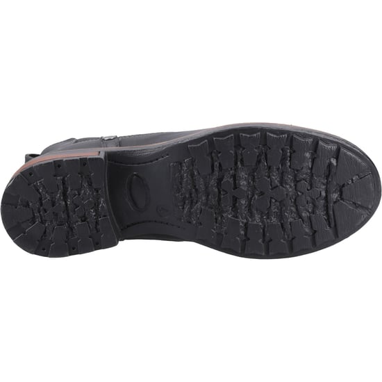 Cotswold Notgrove Leren Dames Zwarte Platte Chelsea Laarzen - Image 3