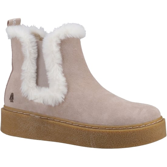 Hush Puppies Bella Suède Dames Nude Platte Chelsea Laarzen - Image 1