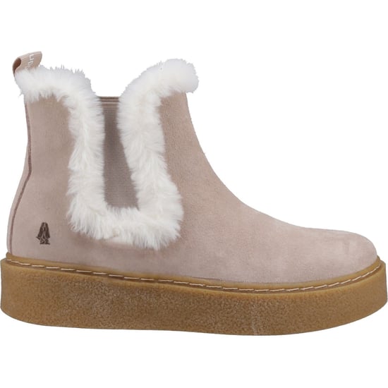 Hush Puppies Bella Suède Dames Nude Platte Chelsea Laarzen - Image 4